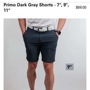 Primo 9” Dark Gray Shorts